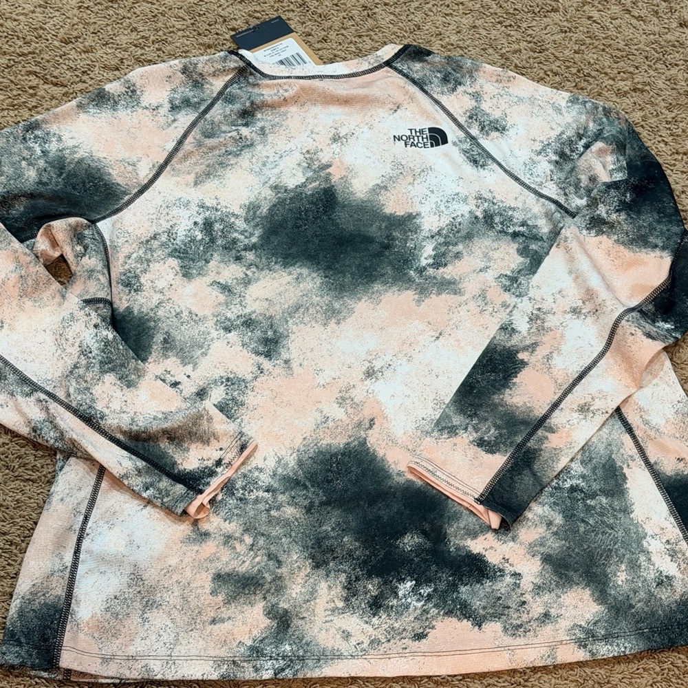 The North Face FD Pro 150 Crew Pink Moss Faded Dye Camo - Women Sz 2X - Picture 4 of 5